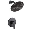 Matte Black Shower Faucet Set Bathroom Rainfall Mixer Shower System