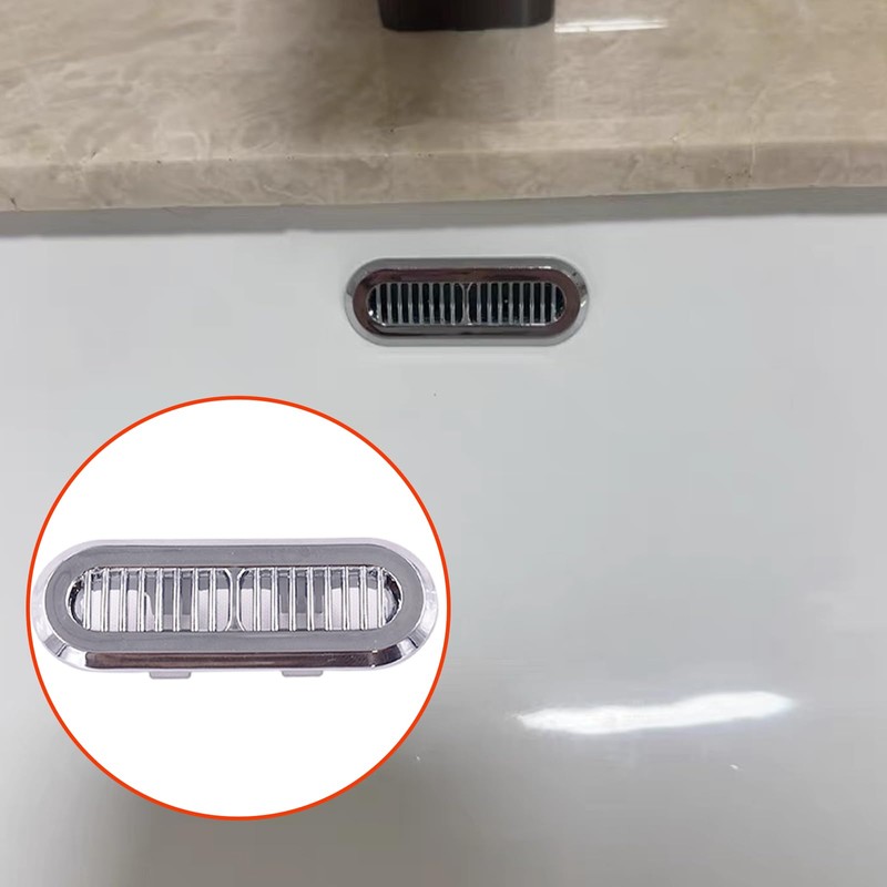 4 Pack Bathroom Sink Cover,Sink Overflow Ring,Chrome Overflow Cover Rings