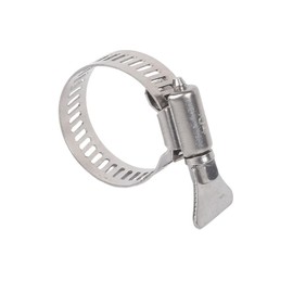 10-Pack 304 Stainless Steel Hose Clamps, Adjustable Thumb Screw Key-Type Clamps,5/6"-1 1/2" (21-38mm) Size, 8mm Bandwidth, Ideal for Plumbing, Automotive, and Machinery Applications (21-38mm)