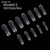 Kads 120 Full Coverage Clear Acrylic UV Gel Nail Art