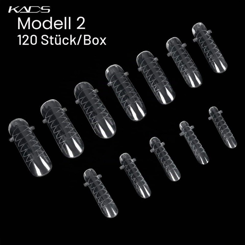 Kads 120 Full Coverage Clear Acrylic UV Gel Nail Art