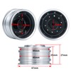 AXspeed Metal front rims, 2 pieces wheel hubs for 1:14