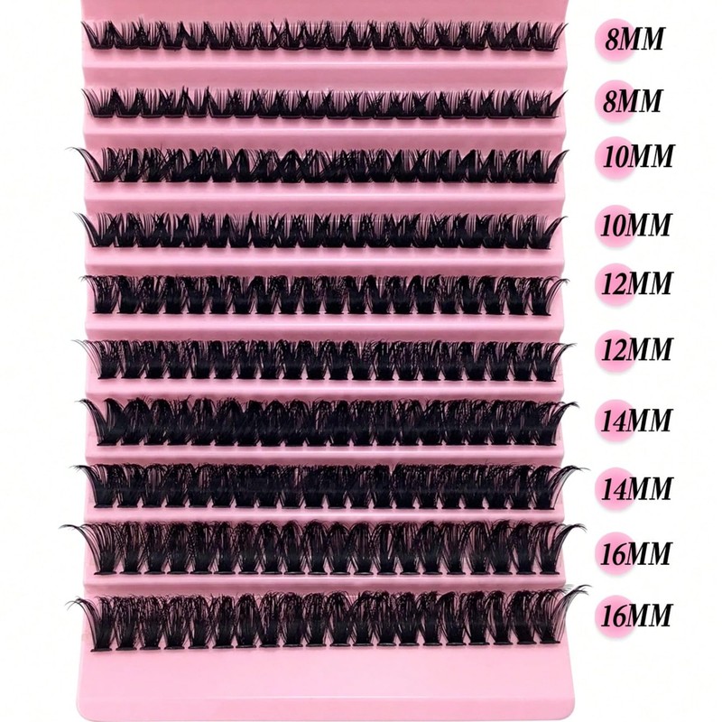 Segmental False Eyelash Set | 200pcs 30D/40D/60D/80D Natural Volume Lash