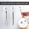 Pack of 16 Suction Cups with Thread, Transparent Suction Cups