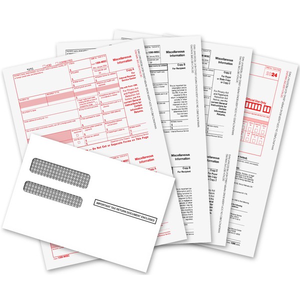 1099 MISC Forms 2024, 1099 MISC Laser Forms IRS Approved