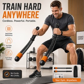 Adjustable Ropeless Battle Ropes for Home Gym Workouts – Portable Cordless Strength Training Equipment for HIIT, Cardio & Full Body Fitness