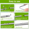 Moxweyeni 8 Pieces Push Button Spring Clips Tent Pole Clips