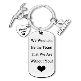 Dabihu Swim Coach Gifts Appreciation Keychain Thank You Gifts for Swimming Coach Teacher Leader Swim Team Gifts Swimming Lover Gift Swim Team End of Season Gift Graduation Coworker Retirement Gifts