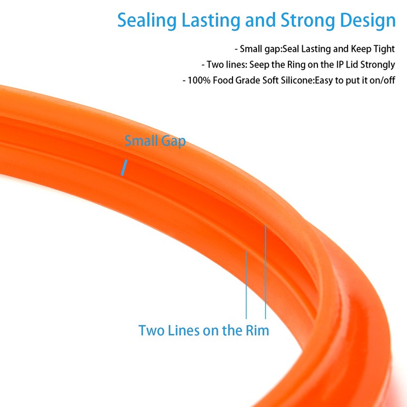 STYDDI 3 Pack 8qt Silicone Sealing Ring for Instant Pot,