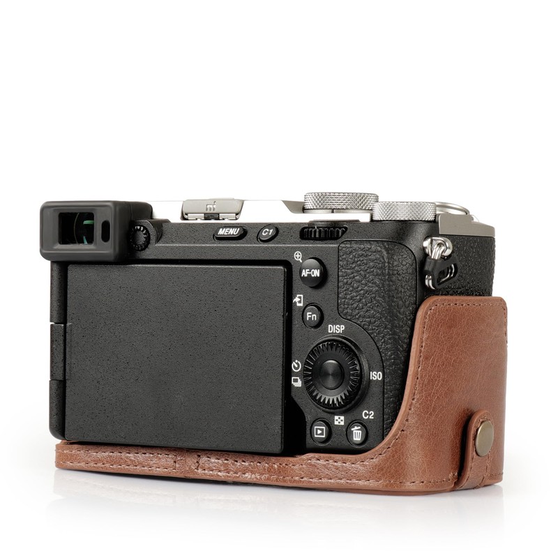 MegaGear Genuine Leather Half Camera Case for Sony Alpha a7C