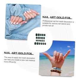 WOONEKY Short Cat Eye Fake Nails for Autumn Winter Stylish False Nails for Easy Diy Charming Design for Personal Use Sharing