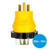 Camco Power Grip Camper/RV 30A-50A Locking Adapter | Compatible with