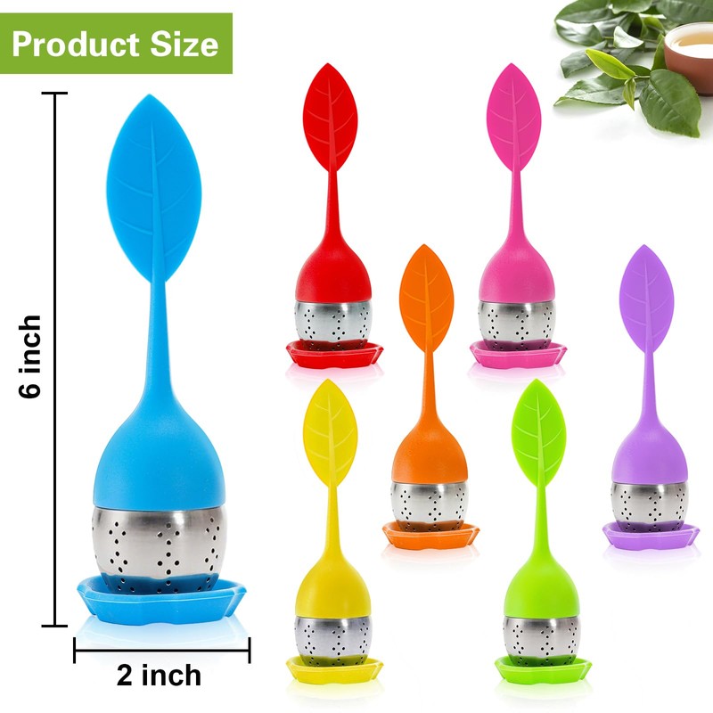Bekith 7 Pack Silicone Tea Infuser, Cute Loose Leaf Tea
