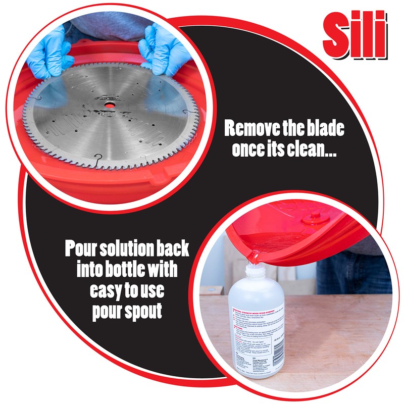 Sili Saw Blade Collapsible Cleaning Tray Made from Silicone to