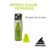 Rollerblade Sport Cones 20 Pack, Slalom and Freeskate