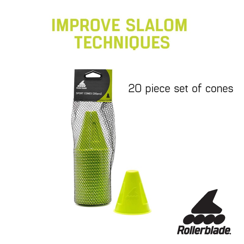 Rollerblade Sport Cones 20 Pack, Slalom and Freeskate
