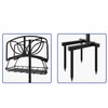 Fire Beauty Garden Hose Holder with Storage Basket,Heavy-Duty,80+ lb Capacity,Rust-Proof