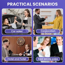 20 Position Key Organizer with Combination Lock, Waterproof Fireproof Key Storage Case, Key Holder Box for Rental Management Real Estate Sales Hotel Executives