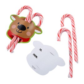 Reindeer Peppermint Candy Cane Handouts Assortment May Vary