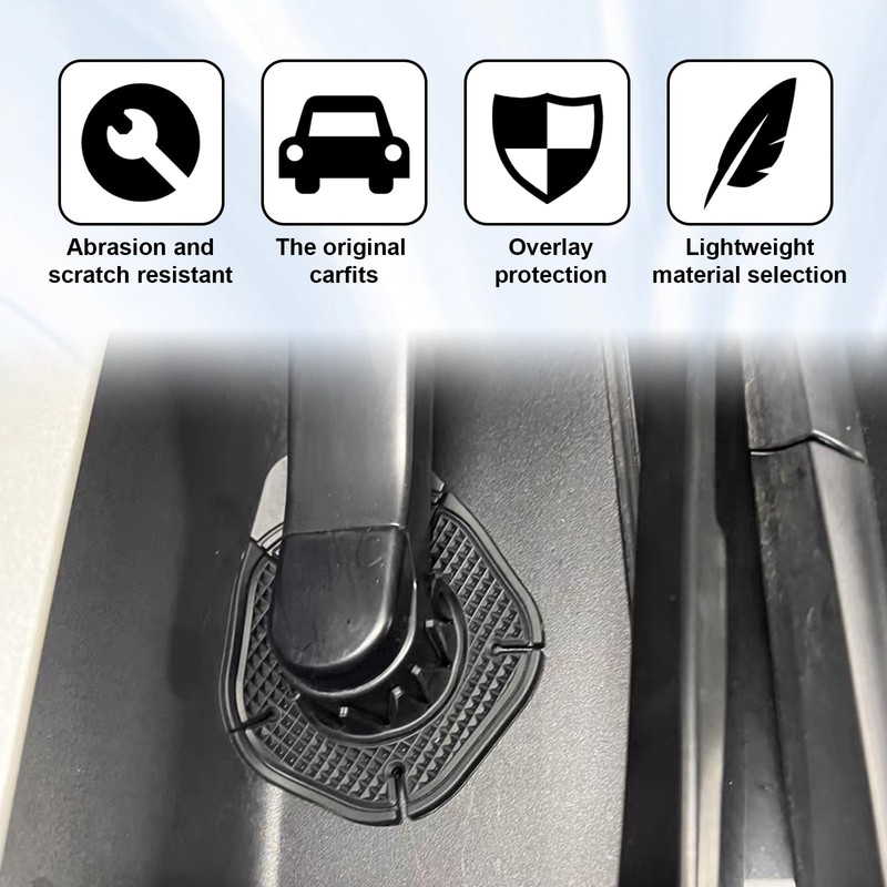2PCS Car Wiper Arm Hole Protection Pad, Silicone Windshield Wiper