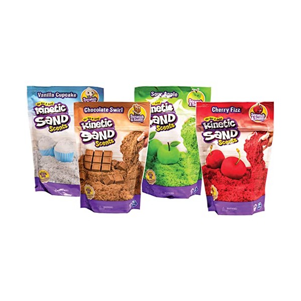Kinetic Sand Scents, 226g Scented Kinetic Sand, for Kids Aged 3 and Up (various scents including chocolate and cherry, one supplied, picked at random)