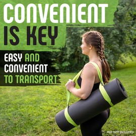 Gradient Fitness Premium Yoga Mat Strap, Yoga Mat Carrier, Yoga Mat Holder, Yoga Mat Straps for Carrying *MAT NOT INCLUDED*