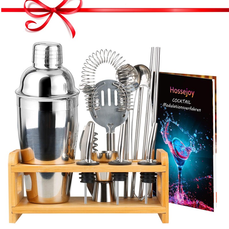 Cocktail Shaker Set -13 +1 Pcs Cocktail Mixing Set Stainless