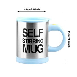 Automatic Mixing Cup 400 ml Electric Coffee Mixer Cup for Travel Household Gift - Light Blue