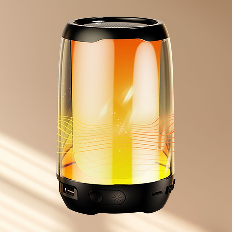Portable Bluetooth Speaker with Night Light Multifunction LED Dazzling Night