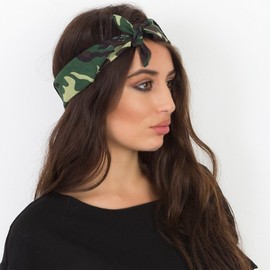 Daily Basic Camouflage Bandana Cotton - 22 inches - Bulk Wholesale Packs (3 Pack)
