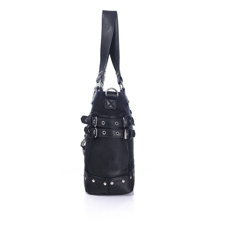 NACZHLOVELL Women's Tote Bag, Shoulder Punk with Rivets, Handbag, 2-Way,