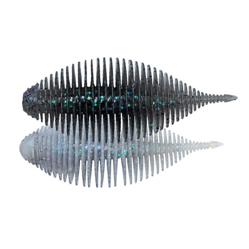 GEECRACK Worm Bellows Gill, 3.8 inch, #268 Electric Shad