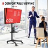 AOKCOS Rolling TV Stand - Mobile TV Stand on Wheels