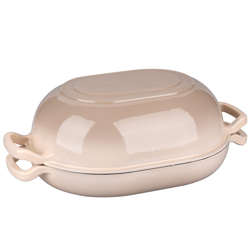VORRINGARD Enameled Cast Iron Sourdough Bread Oven, Dutch Oven, Loaf