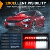 Nilight 12LED Traffic Advisor Strobe Light Bar Red White Emergency