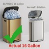SYNCVIBE Kitchen Trash Can with Lid Soft Close,16 Gallon /
