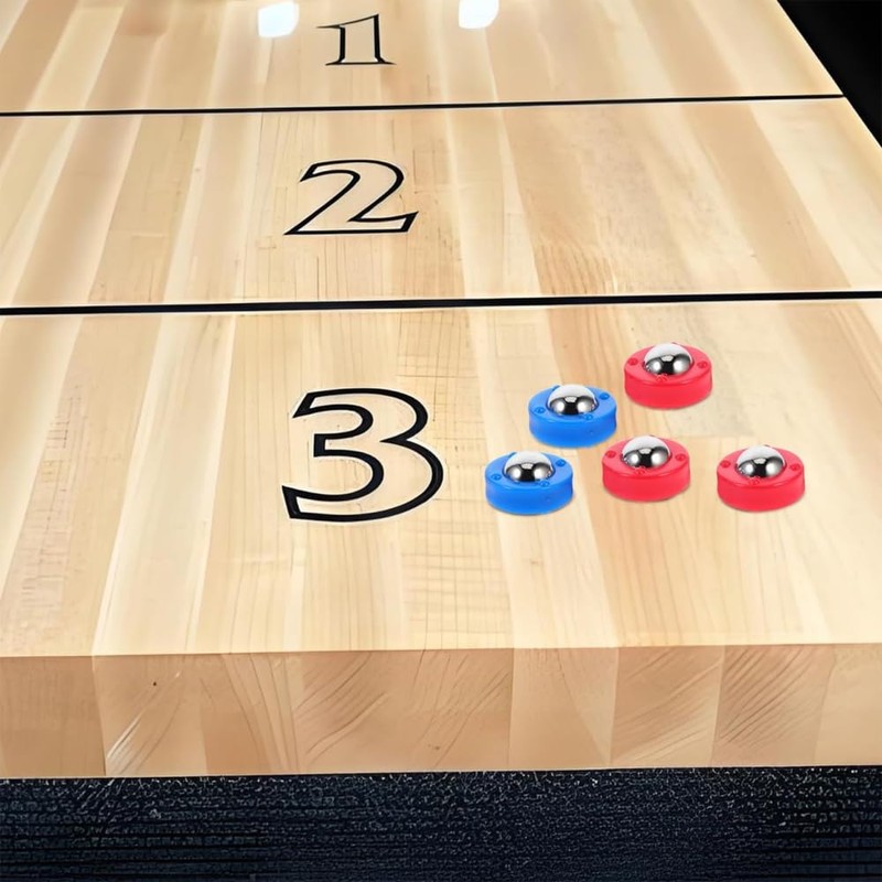 Laroal Shuffleboard Pucks Rollers Set Replacement Rollers for Desktop Sliding