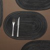 Ryncoco Oval Placemats Cotton Heat Resistant Braided Placemats Washable 13.7x19.6Inch