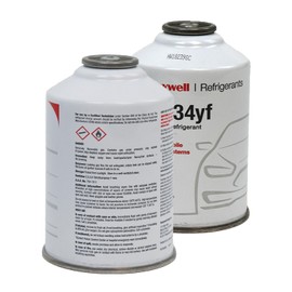ZeroR® Genuine R1234YF in 8oz SSV Cans | Cans with Zeror Service Label (2 Cans)
