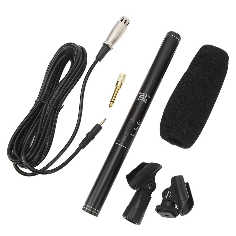 XLR Shotgun Condenser Microphone Professional Cardioid Mini Shotgun Condenser Mic