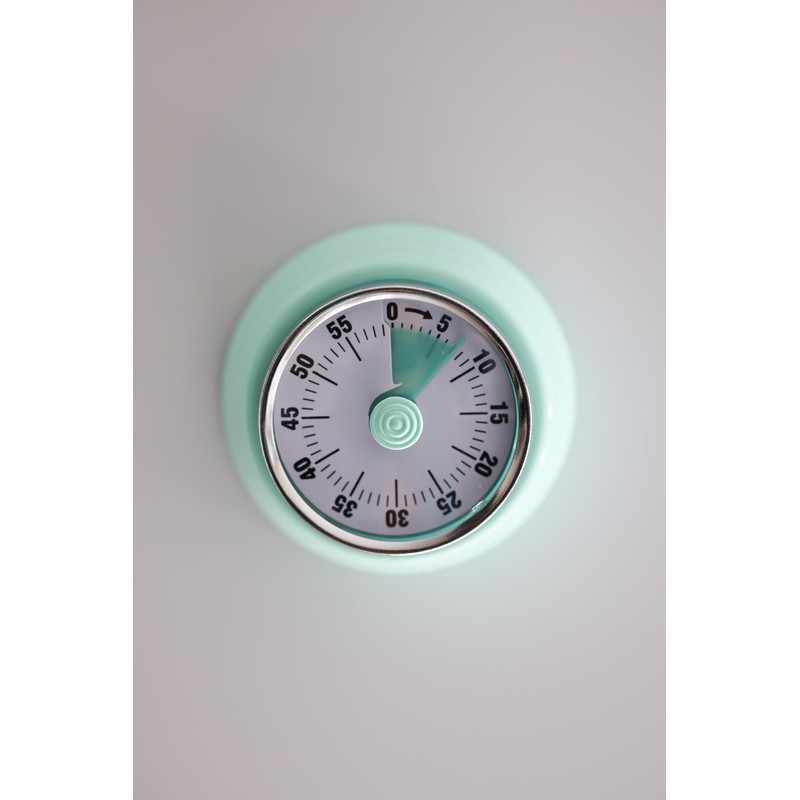 Magnetic Kitchen Timer|Vintage-Style Manual Twist Kitchen Timer|Metallic Kitchen Timer (Blue)