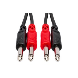 Hosa CPP-204 Stereo Interconnect, Dual 1/4 Inch TS to Same, 13 Feet