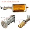 AUPOREY Push Pull Solenoid DC 24V 35mm Long Stroke Small