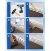 KGM Screw Set for Installing Skirting Boards, white