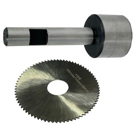 Slitting/Slotting Saw Holder with Circular Saw Blade - Machine Tool with 1/2" Straight Shank