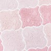 Pink Arabesque Tiles Peel and Stick Backsplash for Kitchen, WalDecoo