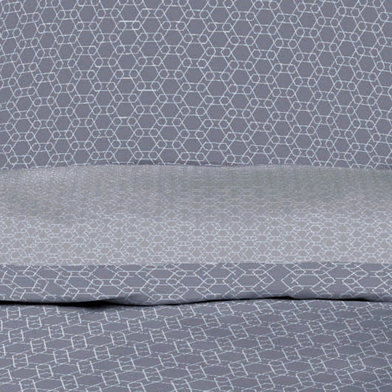 Kaeppel Reversible Bed Linen Mako Satin Light Grey Size 135