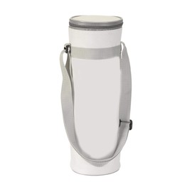 noTrash2003 Cool Bag for Hanging 1.5 L Bottle, Adjustable Shoulder Strap, Small Cool Bag for Drinks, Cool Box for Outdoor, Travel etc. (White)