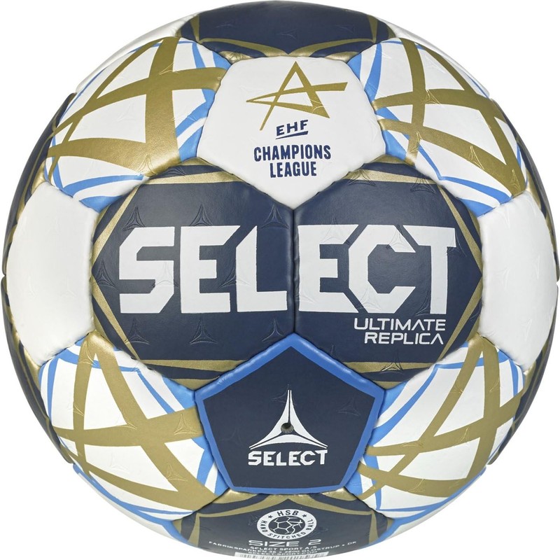 Select Replica EHF Champions League v25, misura 0, blu/bianco