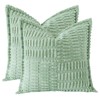 OTOSTAR Pack of 2 Corduroy Soft Decorative Throw Pillow Covers